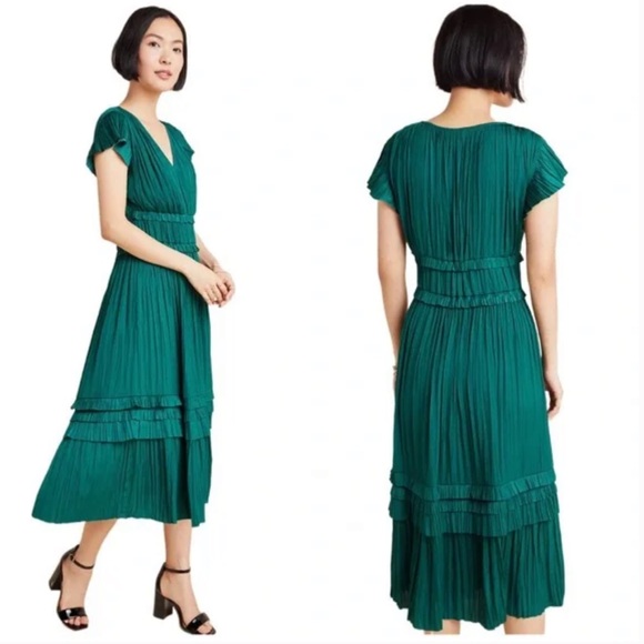 Anthropologie Dresses & Skirts - EUC CURRENT AIR LOS ANGELES SEREIA PLEATED MIDI DRESS